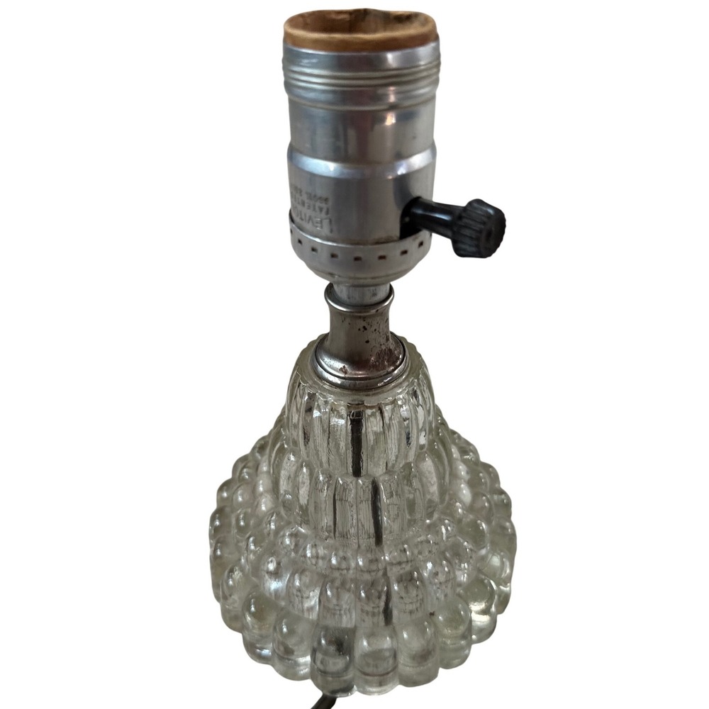 Vintage Glass Hobnail Type, Lamp